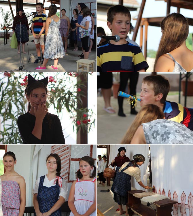 Szenttamási gyerekek az Újhartyáni színjátszó táborban képek 2015. júl. 23.